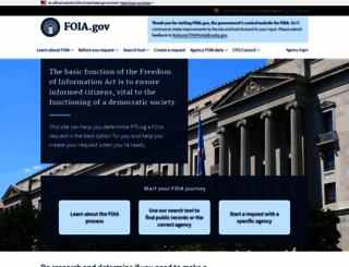 foia.gov screenshot