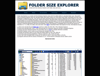 folder-size-explorer.com screenshot