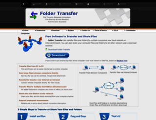 foldertransfer.com screenshot