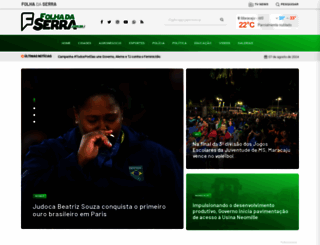 folhadaserra.com.br screenshot