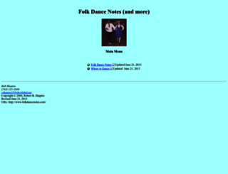 folkdancenotes.com screenshot