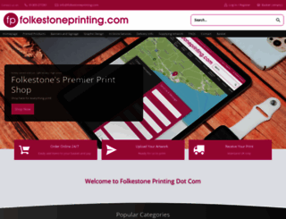 folkestoneprinting.com screenshot