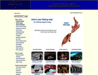 folksong.org.nz screenshot