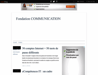 fondation-communication.over-blog.com screenshot