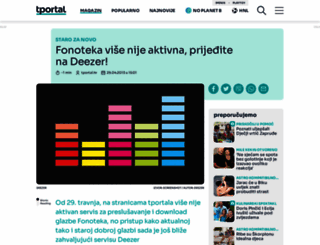 fonoteka.tportal.hr screenshot