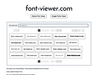 font-viewer.com screenshot