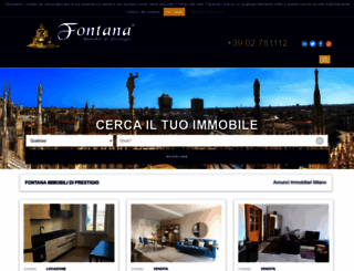 fontanaimmobilidiprestigio.it screenshot