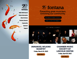 fontanamusic.org screenshot