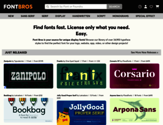fontbros.com screenshot