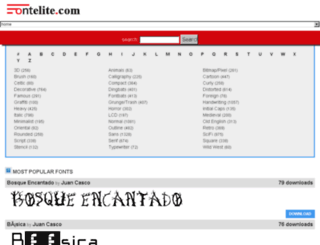 fontelite.com screenshot