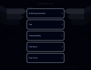 fontfortwitter.com screenshot