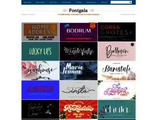 fontgala.com screenshot