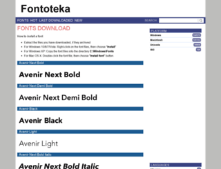 fontoteka.com screenshot