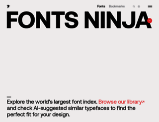 fonts.ninja screenshot