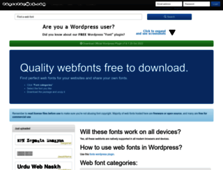 fontsforweb.com screenshot