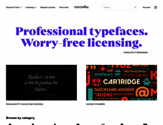 fontspring.com screenshot