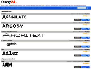fonty24.pl screenshot