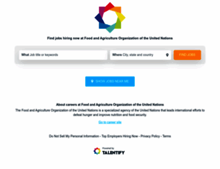 food-and-agriculture-organization-of-the-united-nations.talentify.io screenshot