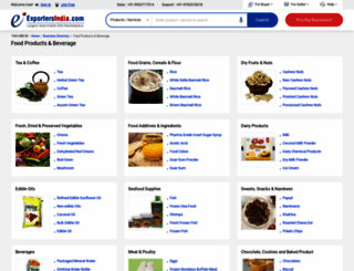 food-beverages.exportersindia.com screenshot