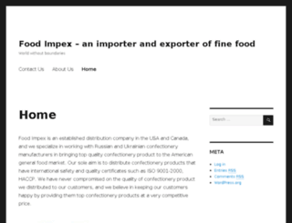 food-impex.com screenshot