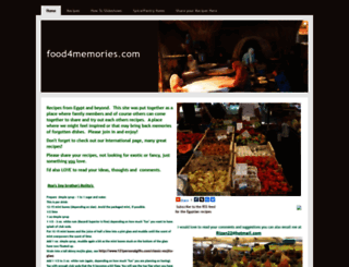 food4memories.com screenshot