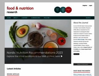 foodandnutritionresearch.net screenshot