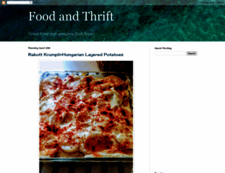 foodandthriftfinds.blogspot.com screenshot