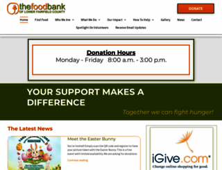 foodbanklfc.org screenshot
