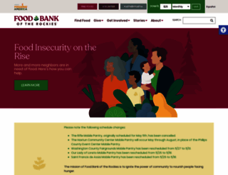 foodbankrockies.org screenshot