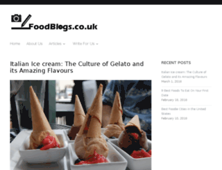 foodblogs.co.uk screenshot