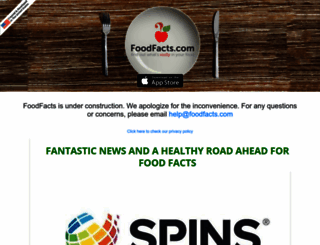 foodfacts.com screenshot