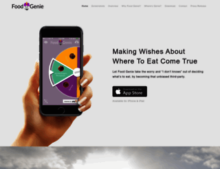 foodgenieapp.com screenshot