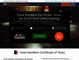 foodhandlerscertificatetx.com screenshot