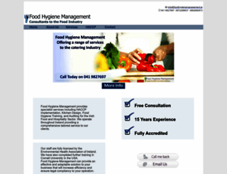 foodhygienemanagement.ie screenshot
