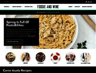 foodieandwine.com screenshot