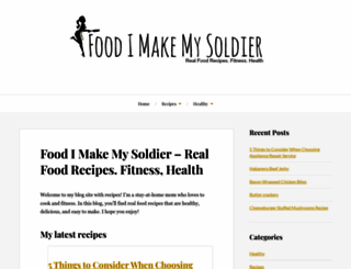 foodimakemysoldier.com screenshot