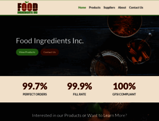 foodingredientsinc.com screenshot