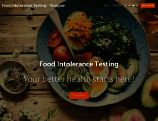 foodintolerancetestglasgow.co.uk screenshot