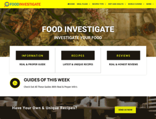 foodinvestigate.com screenshot