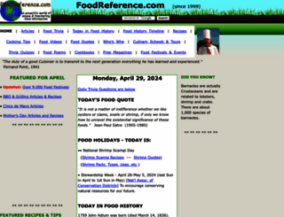foodreference.com screenshot