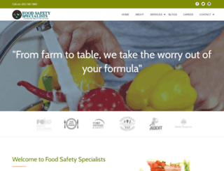foodsafetyspecialists.com screenshot