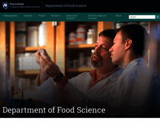 foodscience.psu.edu screenshot