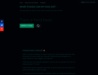 foodsdogscaneat.com screenshot