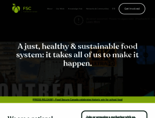 foodsecurecanada.org screenshot