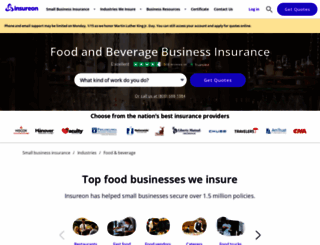 foodservices.insureon.com screenshot