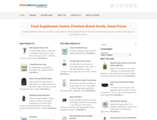 foodsupplementcentre.co.uk screenshot