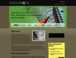 foolproof-chester.co.uk screenshot