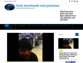 foolsboneheadsandjackasses.com screenshot
