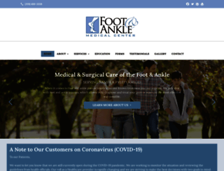 footandanklemedicalcenter.com screenshot