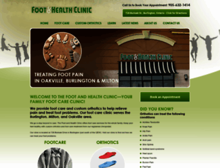 footandhealthclinic.com screenshot